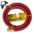 Product Image of 3/8" MegaFlow High-Speed Dual-Purpose Hose, 6', 3/8" x 1/4" Flare (Red)