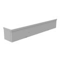 Product Image of 4" x 24" x 4" NEMA 3R Screw Cover Lay-In Wireway, Steel, Gray, No Knockouts, 4424-GSC3R-NK