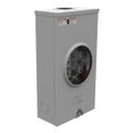 Product Image of 125A Ringless 1-Position Meter Socket, 4-Jaw, 1-Phase, 600V, NEMA 3R, Barrel Lock, U2272-RL-5T9-BL