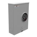 Product Image of 200A Ringless 1-Position Meter Socket, Lever Bypass, 4-Jaw, 1-Phase, 600V, NEMA 3R, Barrel Lock, U4721-O-BL