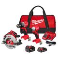 Product Image of M18 18V Li-Ion Brushless Cordless Hammer Drill, Impact Driver, and Circ Saw Combo Kit