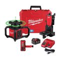 Product Image of M18 Green Interior Rotary Laser Level Kit w/ Remote/Receiver & Wall Mount Bracket, 3702-21