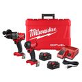 Product Image of M18 FUEL Tool Combo Kit w/ 1/4" SURGE Hex Hydraulic Driver and 1/2" Hammer Drill/Driver Tools, REDLITHIUM Extended Capacity Battery Pack, M18/M12 Charger, Handle, Case, and Belt Clip