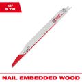 Product Image of 12" 5 TPI AX SAWZALL Blade for Wood with Nails (Pack of 25), 48-01-2027