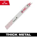 Product Image of 9" 10 TPI TORCH SAWZALL Blade for Thick Metal (Pack of 10), 48-01-2703