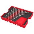 Product Image of 15 Piece Metric Ratcheting Combination Wrench Set with Tray for PACKOUT Drawers, 48-22-0156