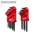 Product Image of 22-Key Ball End L-Style Hex Key Set - SAE/Metric, 48-22-2187