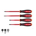 Product Image of 4 Piece 1000V Insulated Slim Tip Screwdriver Set, 48-22-2219