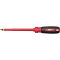 Product Image of 1/4" Slotted - 6" 1000V Insulated Screwdriver, 48-22-2221