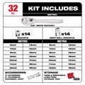 Product Image of 3/8" Drive 32 piece Ratchet & Socket Set - Metric, 48-22-9508