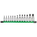 Product Image of 13 Piece 1/4" and 3/8" Drive Tamper Proof TORX Bit Socket Set, 48-22-9535
