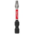 Product Image of SHOCKWAVE Impact Duty 2" Square Recess #3 Power Bits (Pack of 25), 48-32-4173