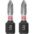 Product Image of SHOCKWAVE Impact Duty 1" Pozidriv #1 Insert Bits (Pack of 2), 48-32-4431