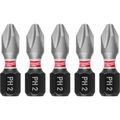 Product Image of SHOCKWAVE Impact Duty 1" Phillips #2 Insert Bits (Pack of 5), 48-32-4601