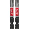 Product Image of SHOCKWAVE Impact Duty 2" Specialty Wood Screws Power Bits (Pack of 2), 48-32-4648