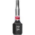 Product Image of SHOCKWAVE Impact Duty 1" Hex 2.5MM Insert Bits (Pack of 25), 48-32-4724