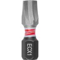 Product Image of SHOCKWAVE Impact Duty 1" ECX 1 Insert Bits (Pack of 25), 48-32-4741