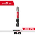 Product Image of SHOCKWAVE Impact Duty 2" Power Bit PHILLIPS #3 (Pack of 250), 48-32-4863