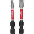 Product Image of SHOCKWAVE 2" Impact Slotted 3/16" & 1/4" Power Bit (Pack of 2), 48-32-4920