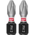 Product Image of SHOCKWAVE Impact Duty 2.36" Magnetic Bit Tip Holder w/ Phillips #2 Insert Bits, 48-32-5009