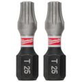 Product Image of SHOCKWAVE Impact Duty 1" T25 Bit Tic Tac with Bit Holder (Pack of 25), 48-32-5016