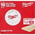 Product Image of 6-1/2" 40T Fine Finish Circular Saw Blade (Bulk 10), 48-41-0622