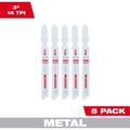 Product Image of 3" 14TPI T-Shank Metal Cutting Bi-Metal Jig Saw Blades (Pack of 5), 48-42-5190