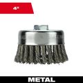 Product Image of 4" Knot Wire Cup Brush - Carbon Steel, 48-52-1350