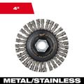 Product Image of 4" Stringer Bead Wheel - Stainless, 48-52-5000
