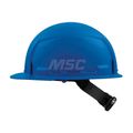 Product Image of BOLT Blue Front Brim Hard Hat w/4pt Ratcheting Suspension (USA) - Type 1, Class E, 48-73-1104