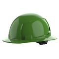 Product Image of BOLT Green Full Brim Hard Hat w/ 4 pt Ratcheting Suspension (USA) - Type 1, Class E, 48-73-1107