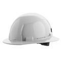 Product Image of BOLT White Full Brim Hard Hat w/ 6 pt Ratcheting Suspension (USA) - Type 1, Class E, 48-73-1121