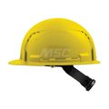 Product Image of BOLT Yellow Front Brim Vented Hard Hat w/4pt Ratcheting Suspension (USA) - Type 1, Class C, 48-73-1202