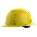 Product Image of BOLT Yellow Full Brim Vented Hard Hat w/ 4 pt Ratcheting Suspension (USA) - Type 1, Class C, 48-73-1203