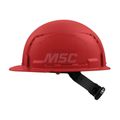 Product Image of BOLT Red Front Brim Vented Hard Hat w/4pt Ratcheting Suspension (USA) - Type 1, Class C, 48-73-1208