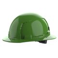 Product Image of BOLT Green Full Brim Vented Hard Hat w/ 6 pt Ratcheting Suspension (USA) - Type 1, Class C, 48-73-1227