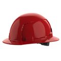 Product Image of BOLT Red Full Brim Vented Hard Hat w/ 6 pt Ratcheting Suspension (USA) - Type 1, Class C, 48-73-1229
