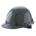 Product Image of BOLT Gray Front Brim Vented Hard Hat w/ 6 pt Ratcheting Suspension (USA) - Type 1, Class C, 48-73-1234