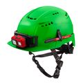 Product Image of BOLT Green Front Brim Vented Safety Helmet (USA) - Type 2, Class C, 48-73-1326