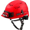 Product Image of BOLT Red Front Brim Vented Safety Helmet (USA) - Type 2, Class C, 48-73-1328