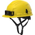 Product Image of BOLT 4PT Custom Yellow Front Brim Non-Vented Safety Helmet - Type 2, Class E, 48-73-1523C