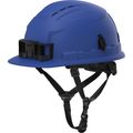 Product Image of BOLT 4PT Custom Blue Front Brim Vented Safety Helmet - Type 2, Class C, 48-73-1524C