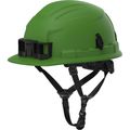 Product Image of BOLT 4PT Custom Green Front Brim Non-Vented Safety Helmet - Type 2, Class E, 48-73-1527C