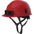 Product Image of BOLT 4PT Custom Red Front Brim Non-Vented Safety Helmet - Type 2, Class E, 48-73-1529C