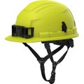 Product Image of BOLT 4PT High Visibility Green Front Brim Non-Vented Safety Helmet - Type 2, Class E, 48-73-1537