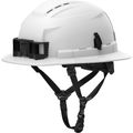 Product Image of BOLT 4PT Custom White Full Brim Vented Safety Helmet - Type 2, Class C, 48-73-1540C