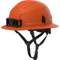 Product Image of BOLT 4PT Custom Safety Orange Full Brim Non-Vented Safety Helmet - Type 2, Class E, 48-73-1553C