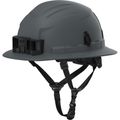 Product Image of BOLT 4PT Custom Grey Full Brim Non-Vented Safety Helmet - Type 2, Class E, 48-73-1555C