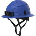 Product Image of BOLT Blue Full Brim Vented Safety Helmet – Type 2, Class C - Custom Logo, 48-73-1654C