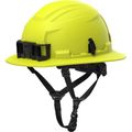 Product Image of BOLT High Visibility Green Full Brim Safety Helmet – Type 2, Class E, 48-73-1657